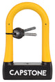 CAPSTONE SMALL RUBBERIZED U-LOCK WITH KEY (12pc)