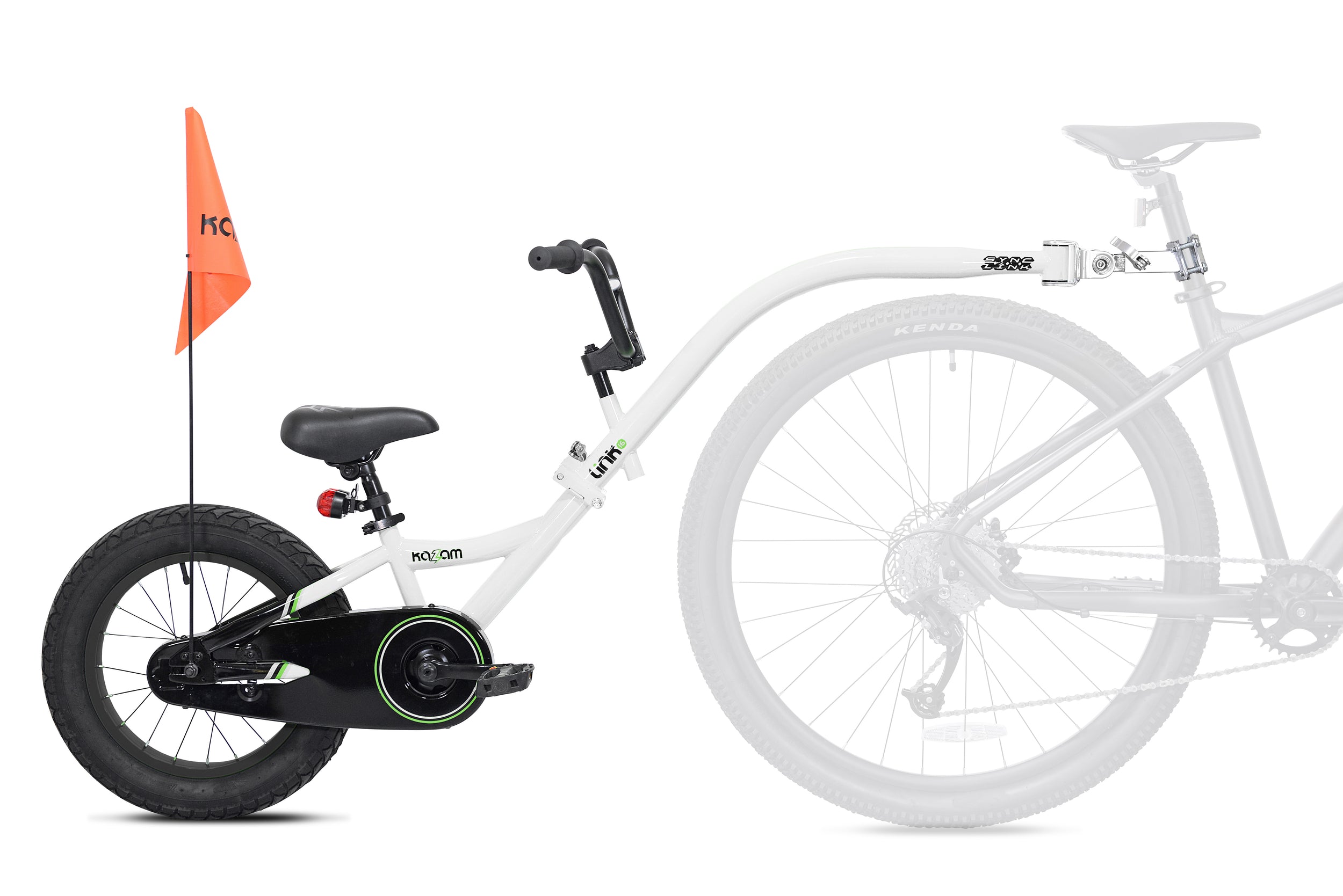 16" KAZAM LINK TRAILER BIKE - WHITE