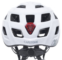 CAPSTONE™ ADULT HELMET W/ LIGHT - WHITE