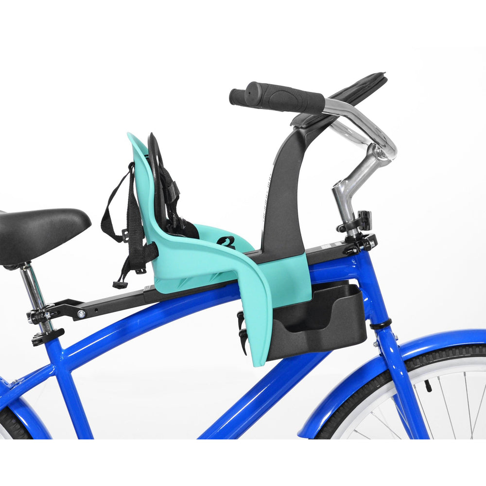 KAZAM CENTER MOUNTED CHILD BIKE SEAT - LIGHT GREY