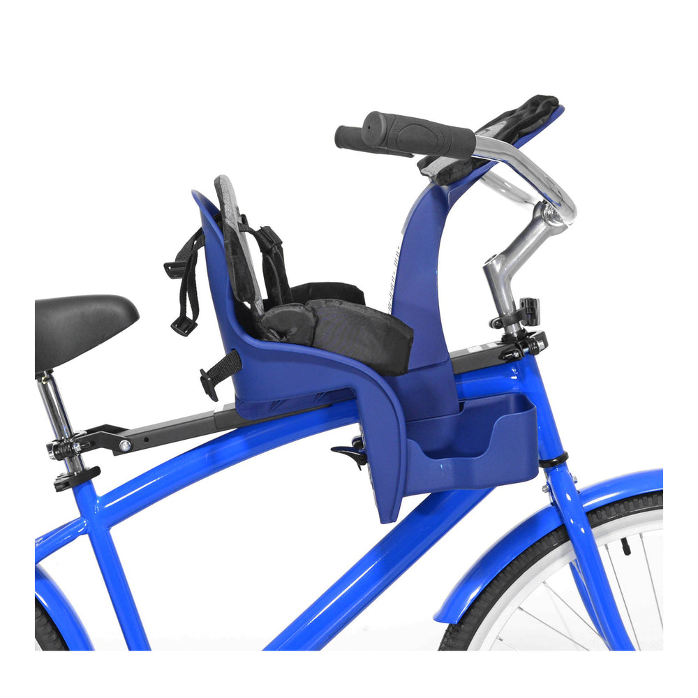 KAZAM DELUXE CENTER MOUNTED CHILD BIKE SEAT - SLATE
