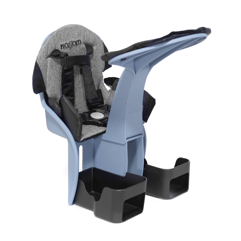 KAZAM DELUXE CENTER MOUNTED CHILD BIKE SEAT - SLATE