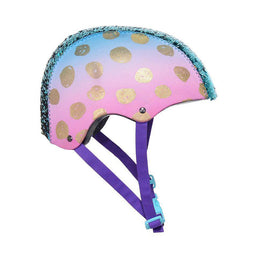 LITTLEMISSMATCHED YOUTH HELMET - GOLD DOTS (2pc)