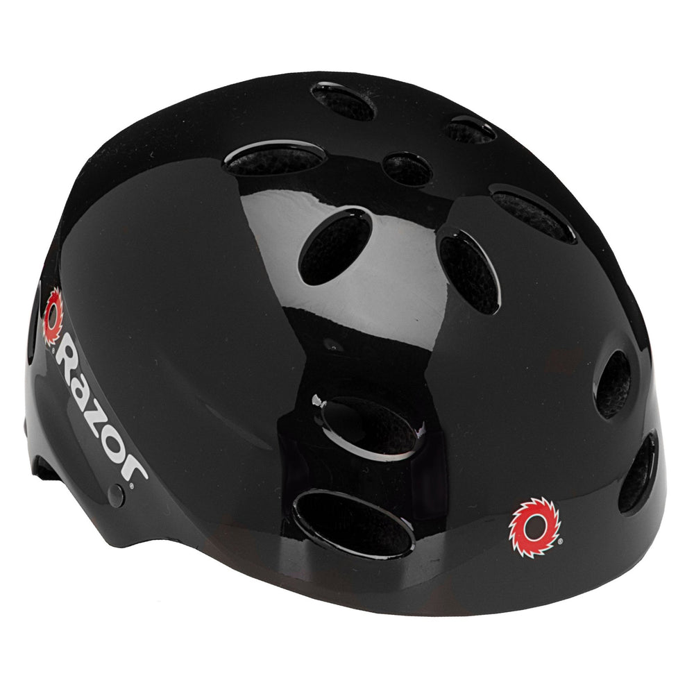 RAZOR CHILD HELMET - BLACK (2pc)